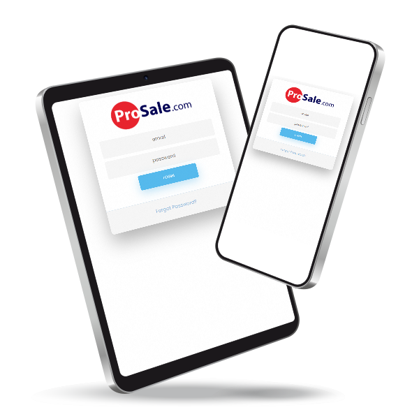ProSale running on a tablet